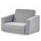 Honeyjoy 2-in-1 Toddler Fold out Couch Children’s Convertible Sofa to Lounger Grey